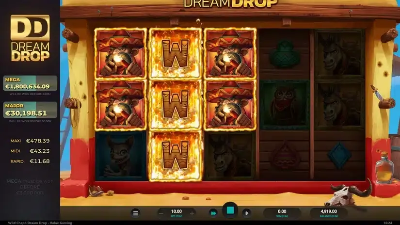 Wild Chapo Dream Drop slot screenshot 3