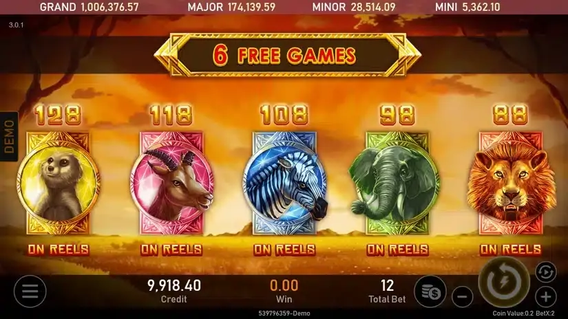 Africa slot screenshot 3