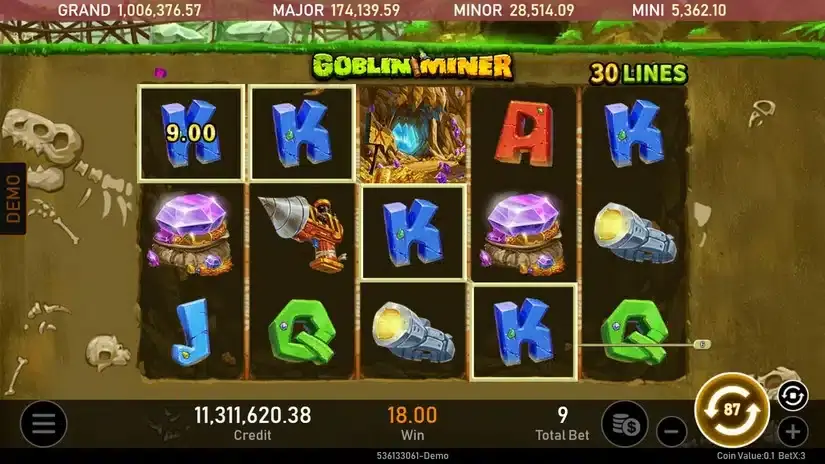 Goblin Miner slot screenshot 3