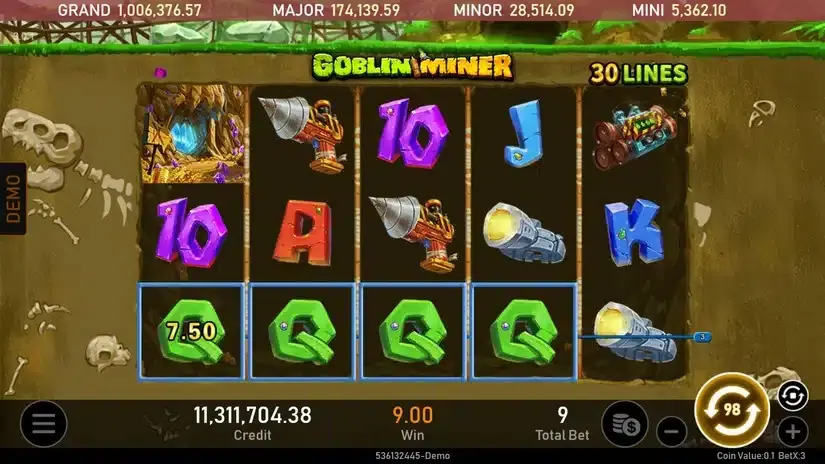 Goblin Miner slot screenshot 2