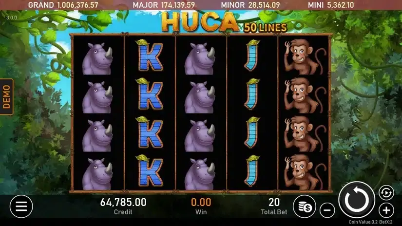 HUCA slot screenshot 1