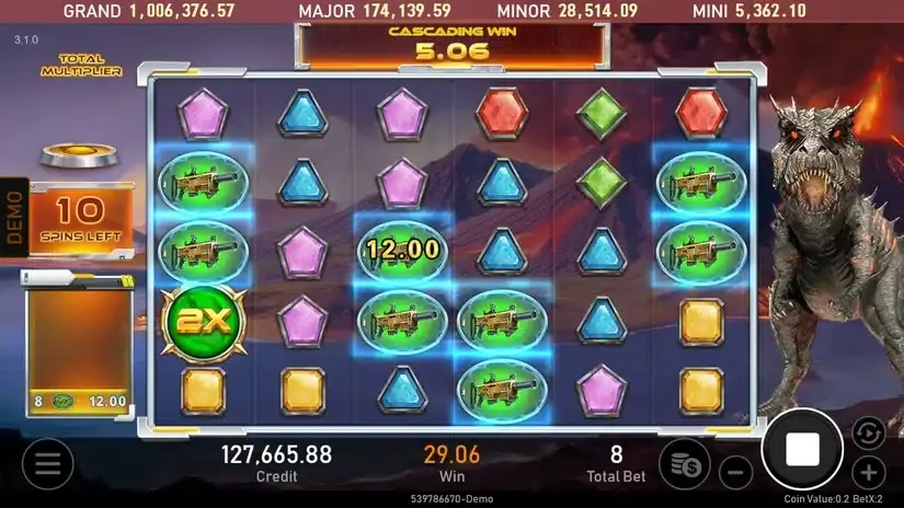 Jurassic Treasure slot screenshot 4