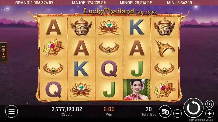 Lucky Thailand slot screenshot 1