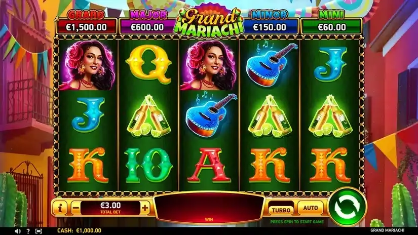 Grand Mariachi slot screenshot 