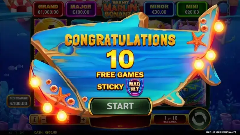 Mad Hit Marlin Bonanza slot screenshot 3