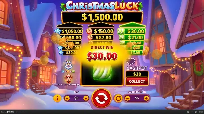 Christmas Luck slot screenshot 3