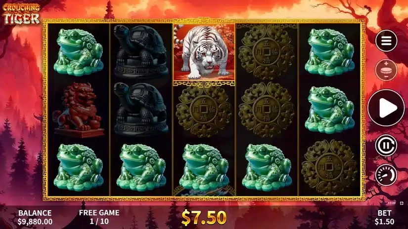Crouching Tiger slot screenshot 3