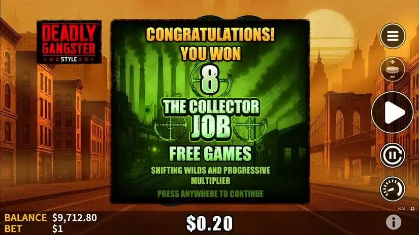 Deadly Gangster Style slot screenshot 6