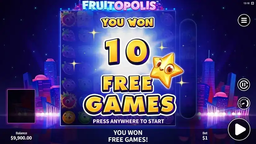 Fruitopolis slot screenshot 3