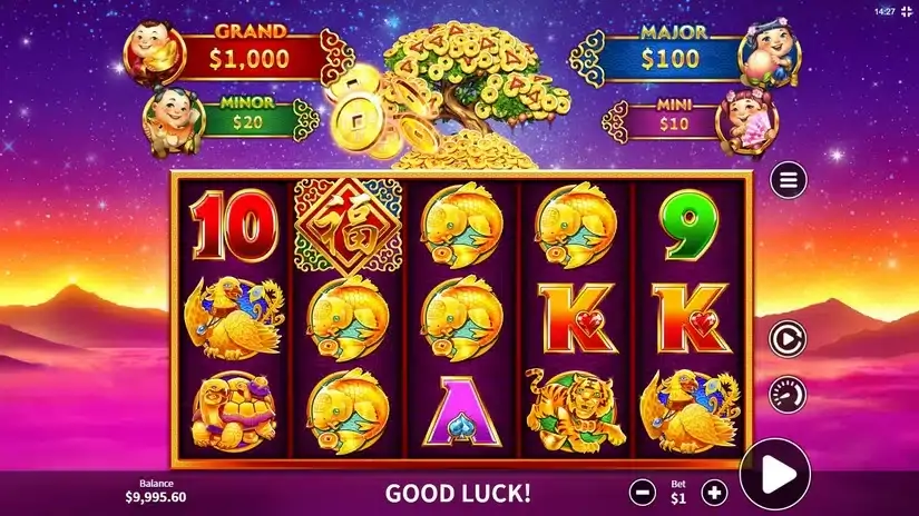 Heavenly Gold slot screenshot 2