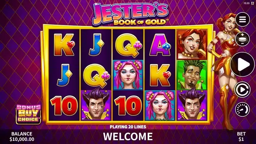 Jester’s Book of Gold slot screenshot 