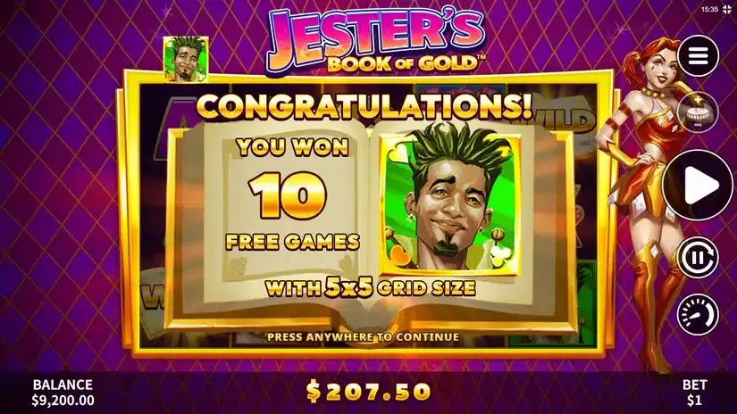Jester’s Book of Gold slot screenshot 3