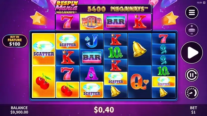 Respin Mania Megaways slot screenshot 2