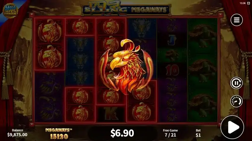 Si Ling Megaways slot screenshot 4