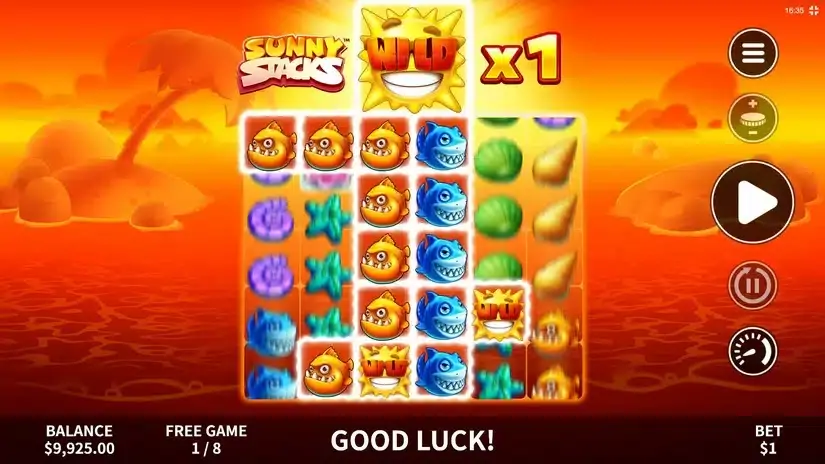 Sunny Stacks slot screenshot 3
