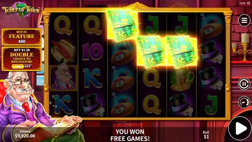 Teller of Tales slot screenshot 2