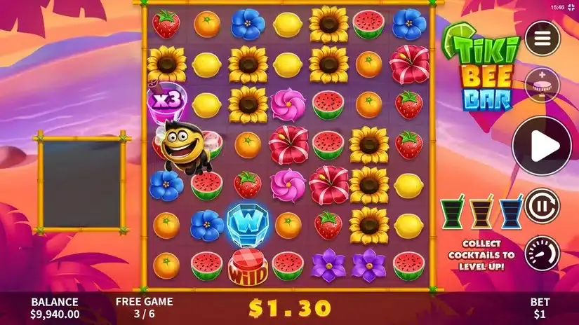 Tiki Bee Bar slot screenshot 3