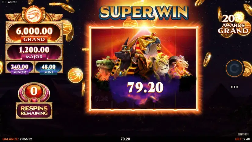 Links of Ra slot screenshot 