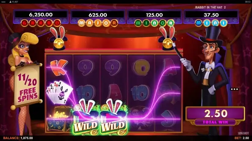 Rabbit in the Hat 2 slot screenshot 