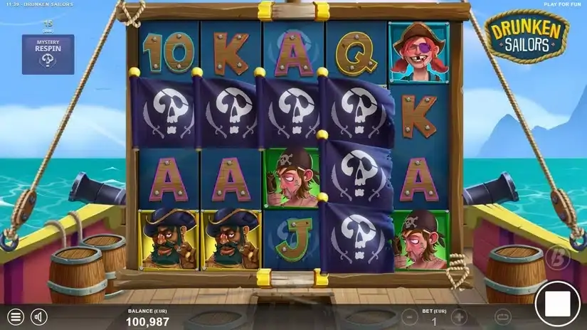 Drunken Sailors slot screenshot 3