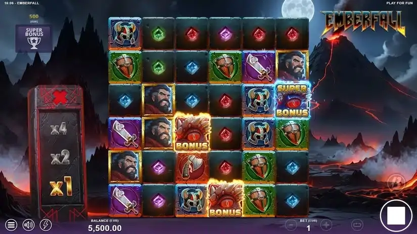 Emberfall slot screenshot 2