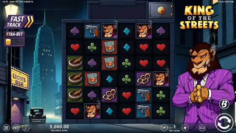 King of the Streets slot screenshot 
