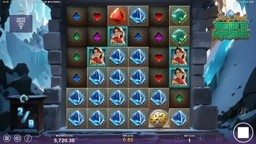 Lucy Luck and the Temple of Mysteries slot screenshot 5