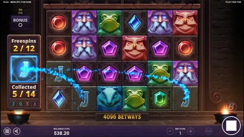 Merlin’s Fortune slot screenshot 5