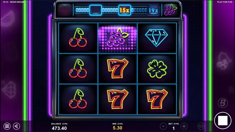 Neon Dreams slot screenshot 5