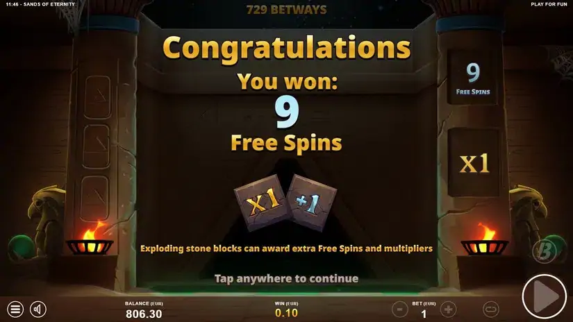 Sands of Eternity slot screenshot 4