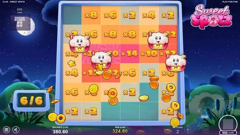Sweet Spotz slot screenshot 5