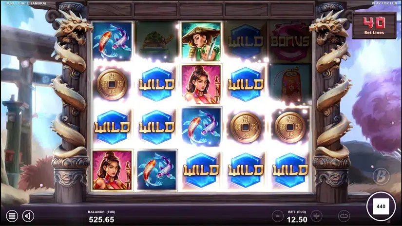 Three Samurai slot screenshot 4