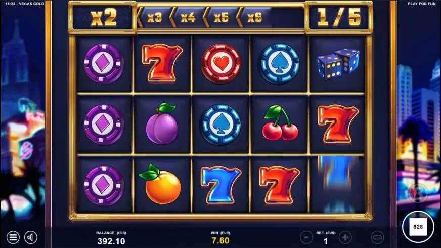 Vegas Gold slot screenshot 7
