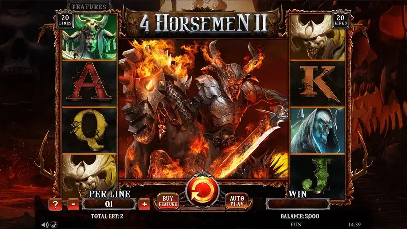 4 Horsemen 2 slot screenshot 1
