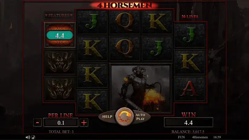 4 Horsemen slot screenshot 3