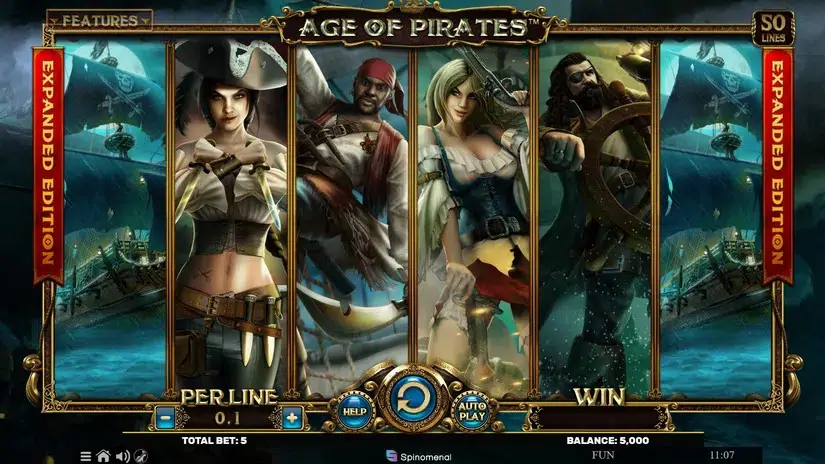Age Of Pirates Expanded Edition slot screenshot 1