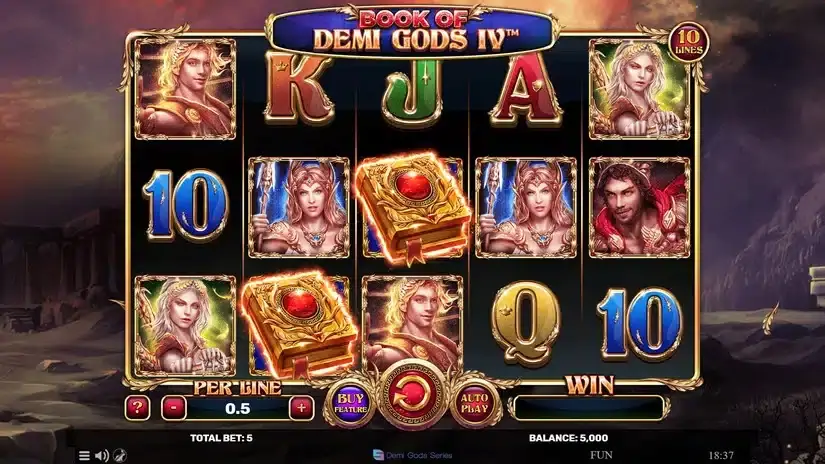 Book Of Demi Gods IV slot screenshot 1