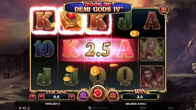 Book Of Demi Gods IV slot screenshot 2