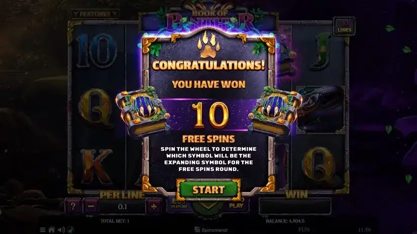Book of Panther slot screenshot 3