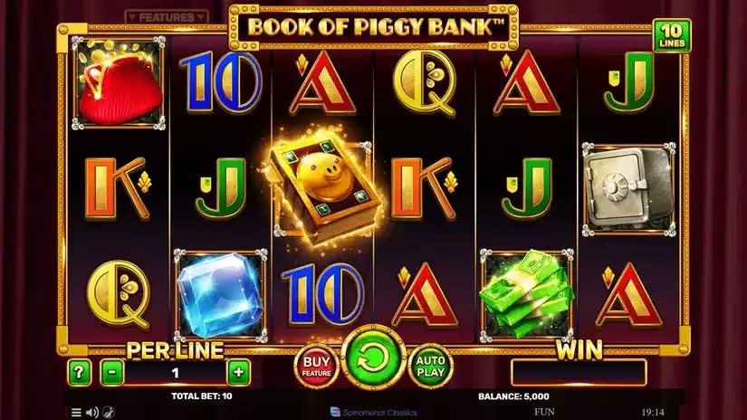 Book of Piggy Bank slot screenshot 