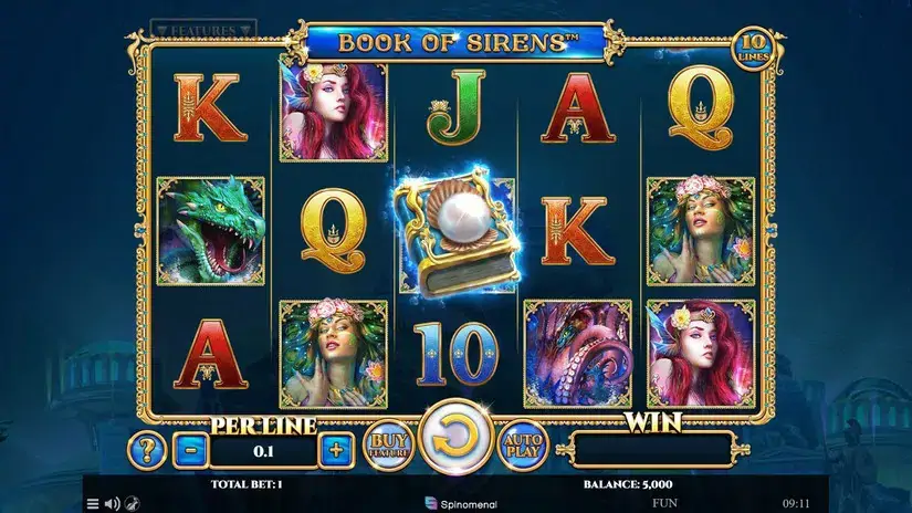 Book Of Sirens slot screenshot 1