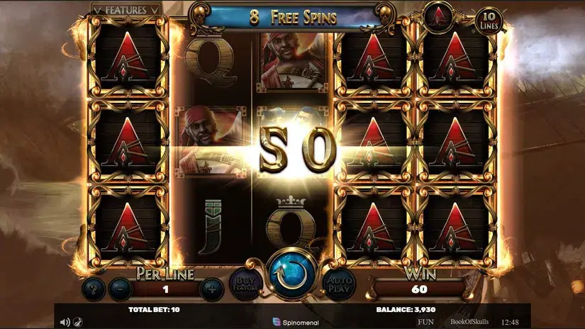 Book of Skulls slot screenshot 5
