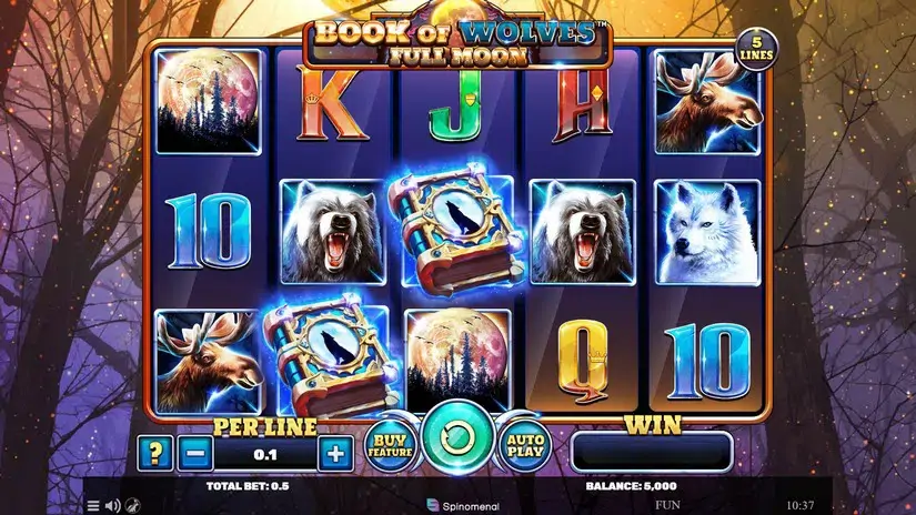 Book Of Wolves – Full Moon slot screenshot 1