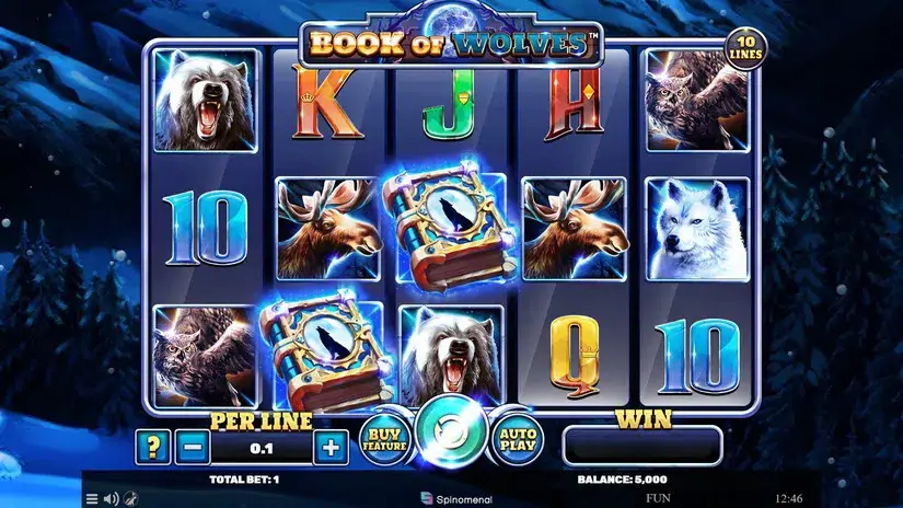 Book Of Wolves slot screenshot 1