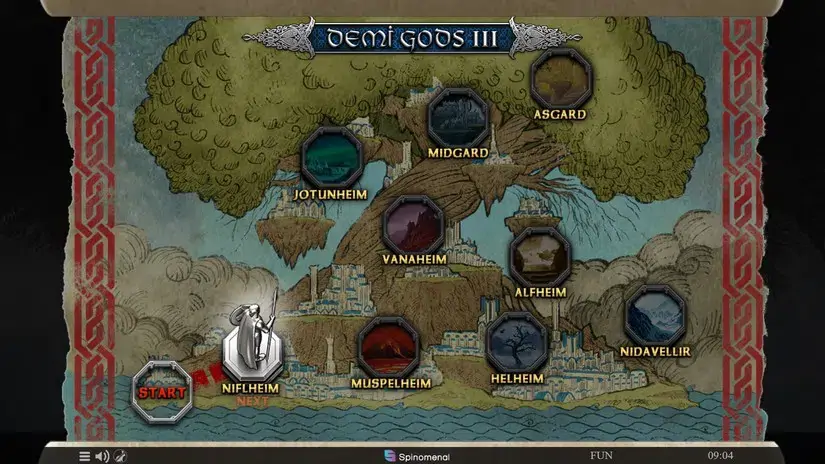 Demi Gods III slot screenshot 4