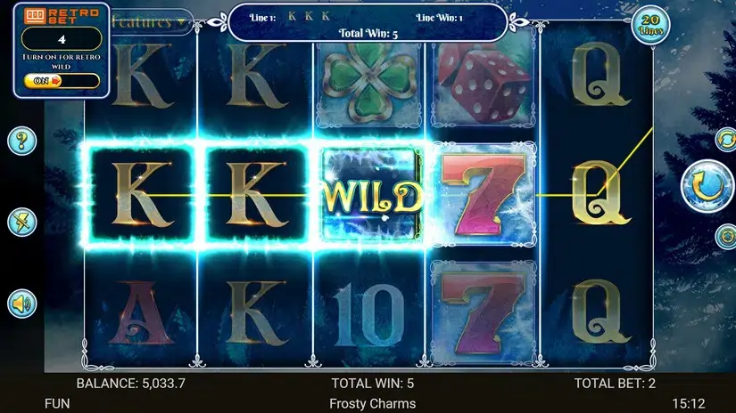 Frosty Charms slot screenshot 2