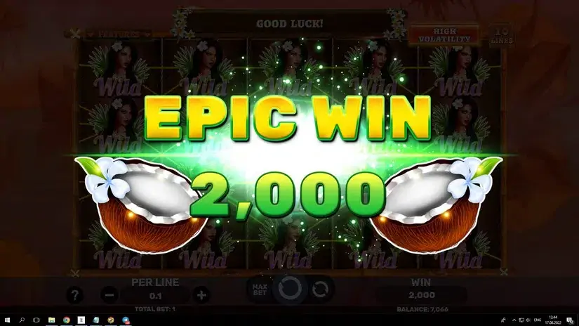 Hawaiian Bliss slot screenshot 