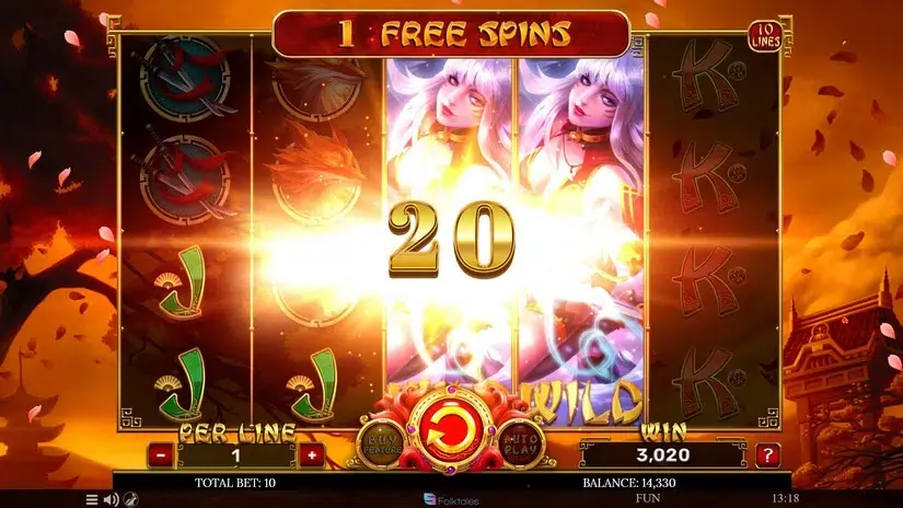 Kitsune’s Scrolls Sacred Flames slot screenshot 7