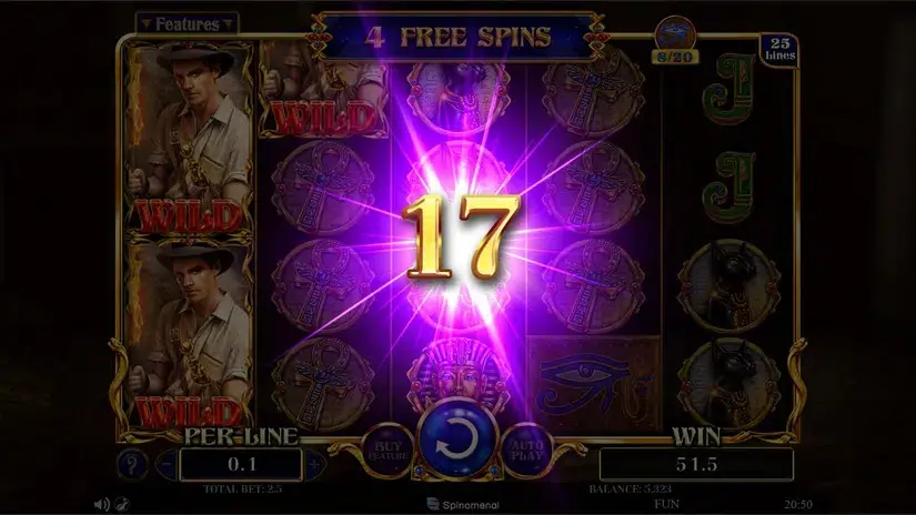 Lucky Jack Tuts Treasures slot screenshot 6