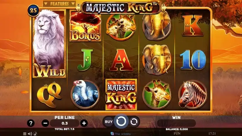 Majestic King slot screenshot 